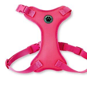 Vibrant Life Mesh Adjustable, Reflective Dog Walking Harness, Pink, Large